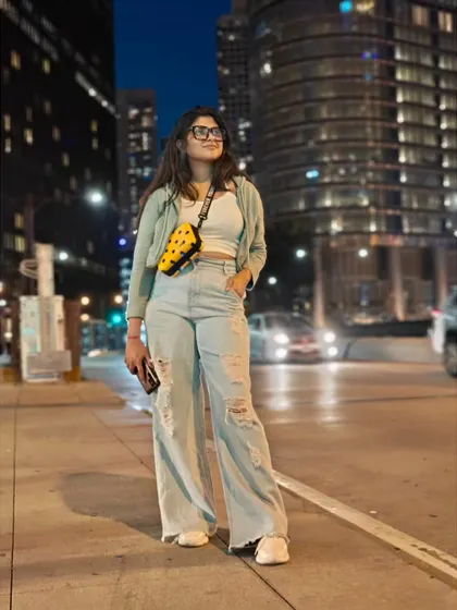 Exploring the city streets of America at night. Touring gives me a chance to see the world, and I'm so grateful for it.