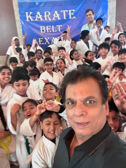 More smiles and victory signs from the next generation of karatekas in Gurugram.