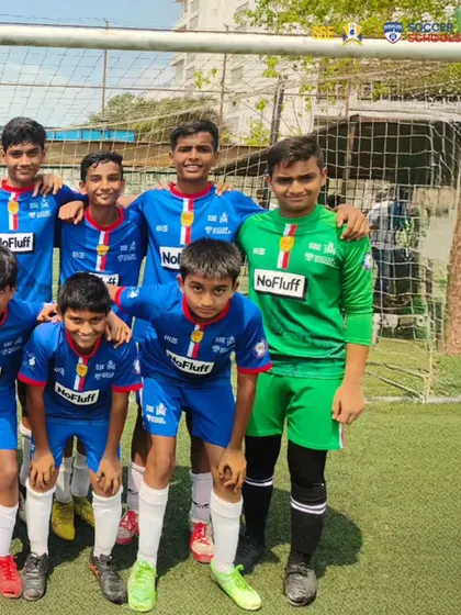 Our U13 goalkeeper and defenders who were instrumental in the team's table-topping performance in the MFA YPL. A strong defense is the foundation of a championship team.