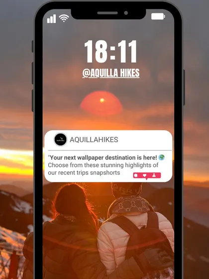 Or maybe this is your next wallpaper: a couple watching the sunset from a mountain peak.
