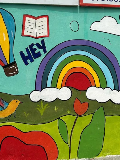 A duplicate image of the rainbow section, highlighting the cheerful and positive imagery.
