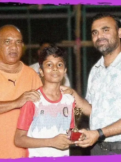 Purvansh Patil earned the Best Defender award for the Under-11 category at the GenNext Football Tournament.