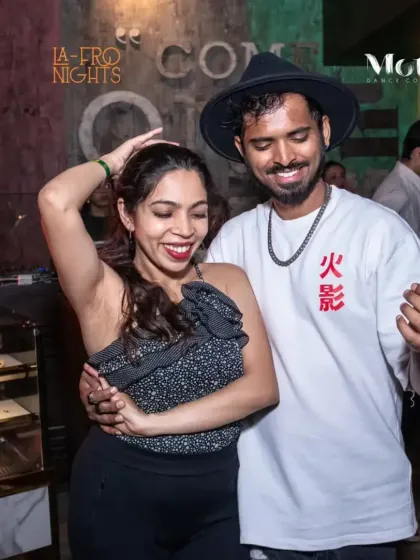 Our instructor Pratik enjoying a dance at La-Fro Nights. Our team is always on the floor, dancing and vibing with the community.