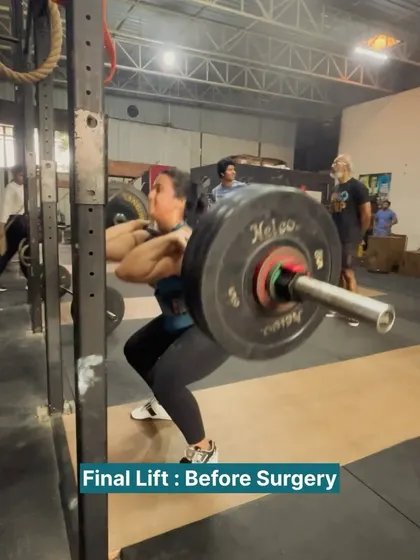This was my final heavy front squat just 48 hours before my surgery. I didn't know when I'd be able to lift this weight again, but I gave it my all. This is the strength and determination I bring to my training and coaching.