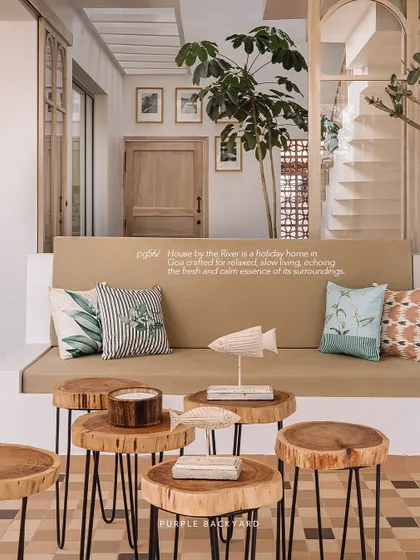 A feature on our 'House by the River' project in Goa, a holiday home crafted for relaxed, slow living.