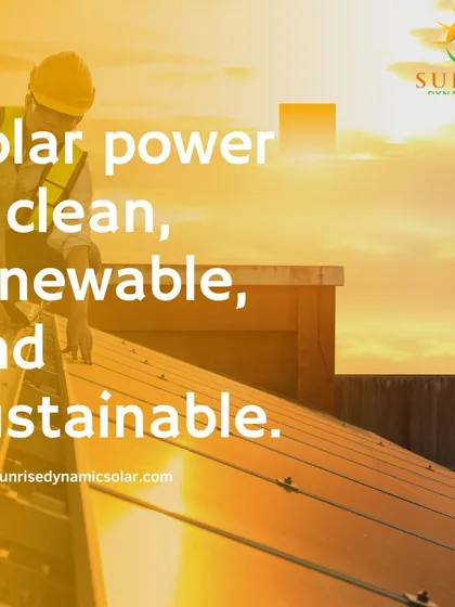 Solar power is clean, renewable, and sustainable. This image of a technician working on a sunlit roof captures the essence of my mission to provide reliable green energy.