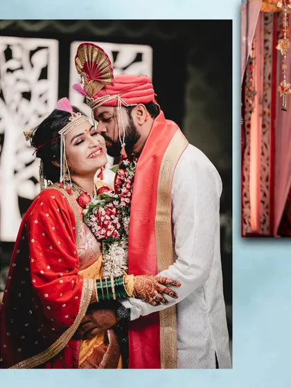 The groom shares a sweet, candid moment with his bride. Her joyful smile says it all. These are the unscripted memories we love to capture.