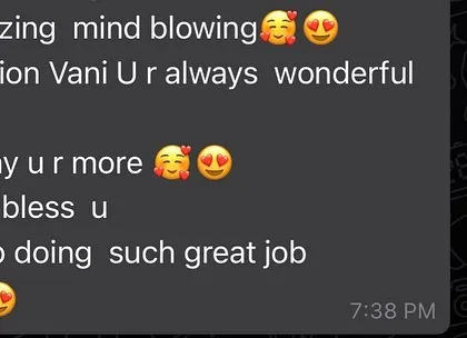"Amazing mind blowing session." It makes me so happy to know that my students feel I am doing a great job. Their encouragement keeps me going.