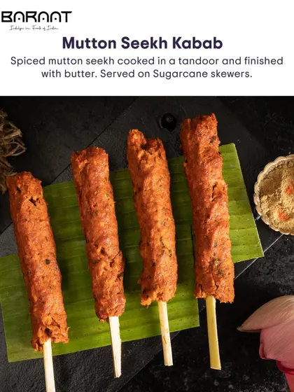 Another look at my Mutton Seekh Kebabs, showcasing the juicy texture and perfect char from the tandoor. A must-try for all kebab lovers.
