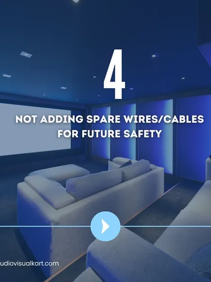 I always recommend adding spare conduits and wires during the initial installation. Technology evolves, and you might want to add a new gaming console, streaming device, or even upgrade your entire system in a few years. These spare lines make future upgrades simple and cost-effective.