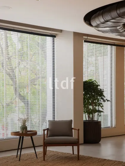A frame for light, a pause for the eye. Defined by proportion and softened by daylight, this corner balances structure with serenity. The interplay of filtered greens, tactile surfaces, and sculptural restraint creates an atmosphere held with intention.