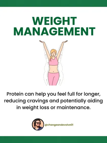 Protein can help you feel full for longer, reducing cravings and aiding in weight management for those with PCOS.