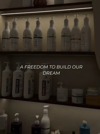 We have the freedom to build our dream, and that includes stocking our shelves with the best professional products to care for your hair.