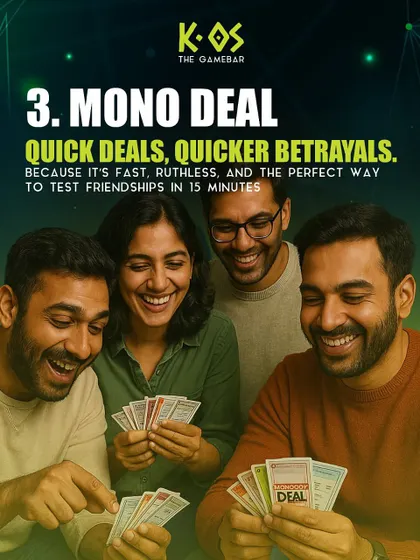 Monopoly Deal is all about quick deals and even quicker betrayals. It's the perfect way to test your friendships in just 15 minutes.