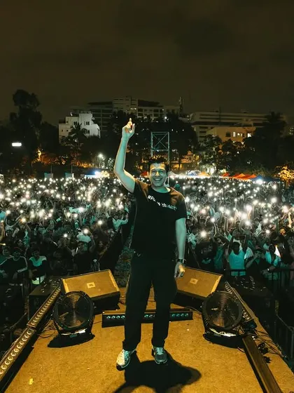 Standing before a sea of phone lights at the end of my set. A truly magical and humbling experience.