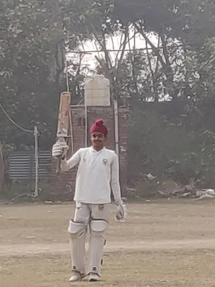 Jasraj acknowledging the applause after a fantastic innings. It's important for players to enjoy their success.