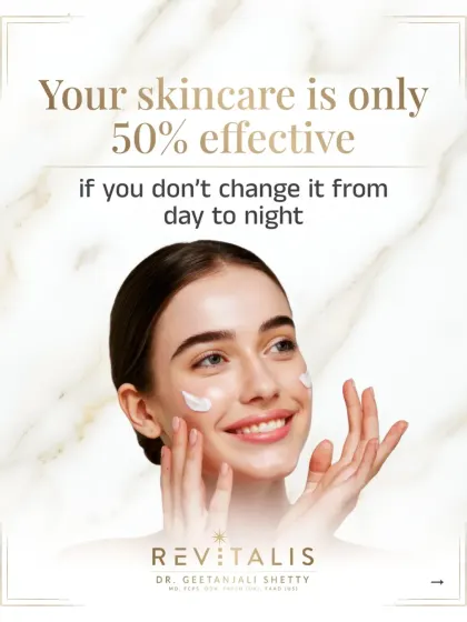 If you don't change your skincare from day to night, your routine is only 50% effective. You are missing the opportunity to support your skin's natural defense and repair cycles.