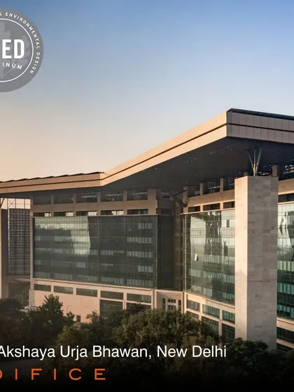 We are proud that our project, the Atal Akshaya Urja Bhawan in New Delhi, has achieved LEED Platinum certification. This building stands as a testament to our commitment to net-positive design and sustainable architecture at a national scale.