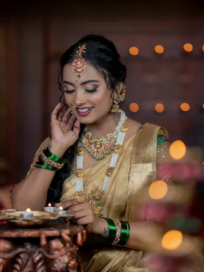 Another lovely shot from the festive series, showing the intricate details of the jewellery.
