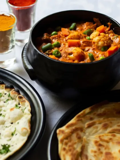 Enjoy a delicious Indian sabzi paired with your favourite Indian bread. It's a match made in culinary heaven.