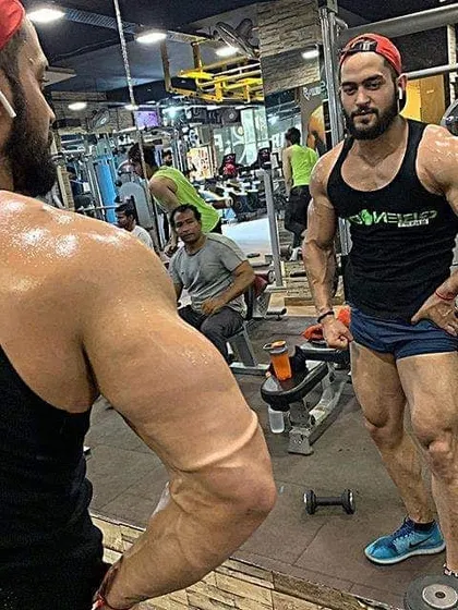 Checking the progress in the mirror. The mirror is an honest tool; it shows you exactly where you are and what you need to work on.
