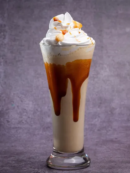 Indulge in the sweet and salty perfection of our caramel shake. It's a treat you won't be able to resist.