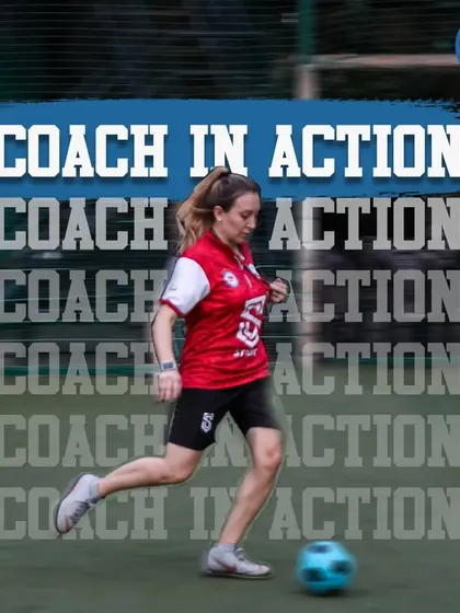 One of our dedicated coaches in action on the field. My team leads with passion and expertise, guiding every player to reach their full potential.