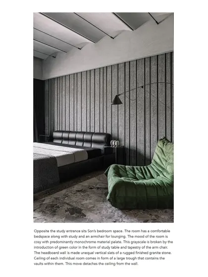 An excerpt from the Volume Zero feature, detailing the son's bedroom.
