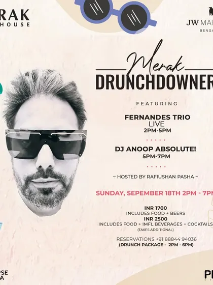 Mixing beats and melodies at the Merak Brewhouse Drunchdowner. A perfect Sunday of live music, deep afro disco, and chill vibes.