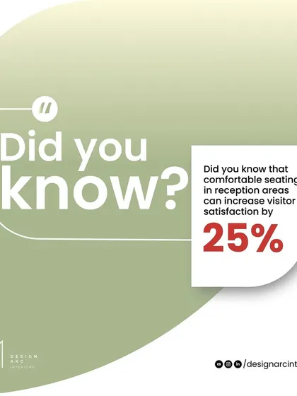 Did you know? Comfortable seating in reception areas can increase visitor satisfaction by 25%. It's a small detail that makes a big difference in the visitor experience.