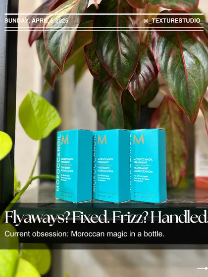 Our current obsession for fixing flyaways and handling frizz: Moroccan oil. This magic in a bottle is a must-have for smooth, shiny hair.