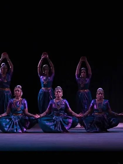 Another powerful formation from our group performance. The symmetry and collective energy of an ensemble create a mesmerizing experience for the audience.