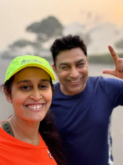 A couple from the tribe enjoying a run together. Fitness is a journey best shared.