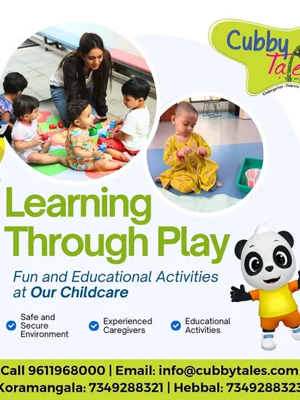 At Cubby Tales, we focus on learning through play in a safe and secure environment. Our experienced caregivers lead educational activities designed to help your child explore and grow with confidence.