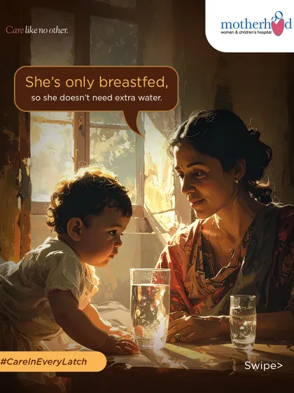 For babies under six months who are exclusively breastfed, extra water is not necessary, even in hot weather. Breast milk is nearly 88% water and provides all the hydration your baby needs.