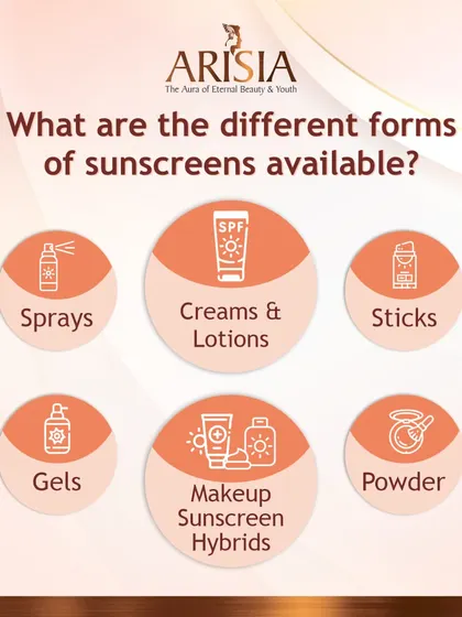Sunscreens are available in many different forms, including sprays, creams, sticks, gels, and even powders. This variety makes it easier to find an option that fits your lifestyle.
