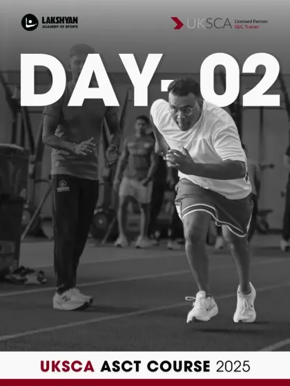 Day 2 of the UKSCA ASCT course. This title card marks the progression into more advanced movement patterns and coaching techniques.