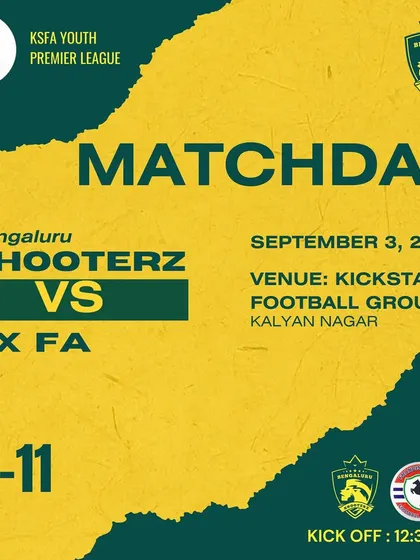 A collage of our official Match Day announcements for the KSFA Youth Premier League. We ensure our players, parents, and supporters are always informed about upcoming fixtures for all age groups.