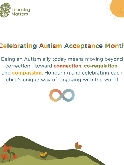 For Autism Acceptance Month, we share our commitment to moving beyond correction and toward connection, co-regulation, and compassion.