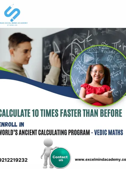 With our Vedic Maths program, your child can learn to calculate 10 times faster than before. We teach ancient techniques that make complex math feel like a simple game.