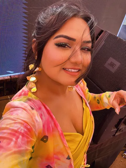 A selfie during the Holi Hungama party. Even while hosting, I make sure to capture the fun and vibrant atmosphere of the event.