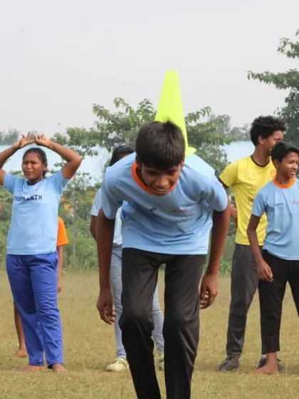 Fun and games during the Children's Day event. We believe that sport and play should always be a source of joy for children.