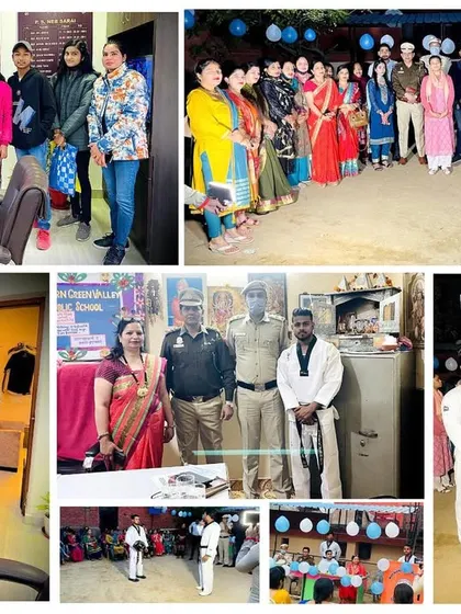 A collage of memories from our work with the Neb Sarai Police Station and SHO Mr. Surinder Kumar Rana. These partnerships are key to our community outreach.