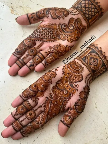 This collection showcases more of my diverse design work. Each piece is a unique blend of floral, geometric, and traditional patterns, demonstrating the versatility of mehndi art.