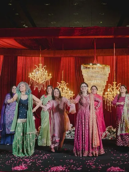 The ladies of the family bringing color and energy to the stage. I love seeing multiple generations dancing together and celebrating.
