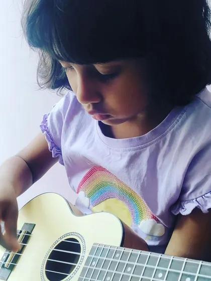 Meet our uke star, Dhani! We love seeing the focus and joy on our students' faces as they learn.