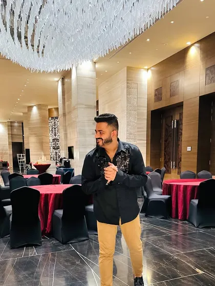 All set for a grand sangeet night at the Sheraton Hotel. The luxurious setting calls for an equally grand and energetic musical performance.