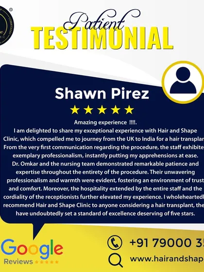 An international patient from the UK shares his exceptional experience, praising our professionalism, patience, and the warm, trusting environment we create.
