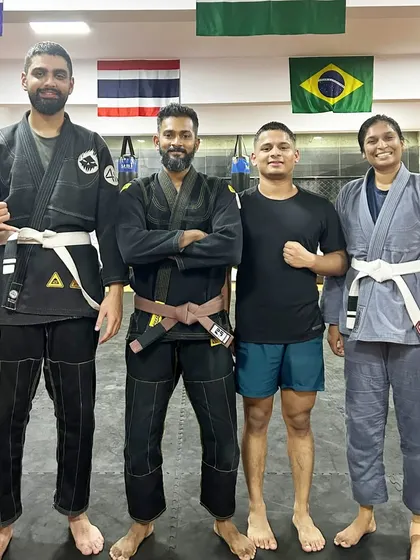 Congratulations to these students on earning their first stripe on their white belts. The journey in jiu jitsu is long, and every step of progress deserves to be acknowledged.