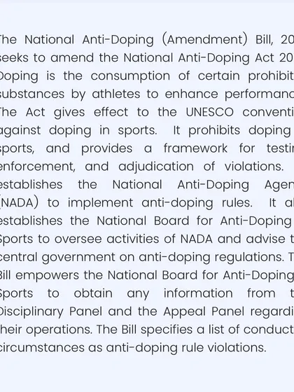 Understanding the fine print is critical. I help athletes and federations navigate the complexities of the National Anti-Doping Agency (NADA) rules, from understanding violations to ensuring full compliance.